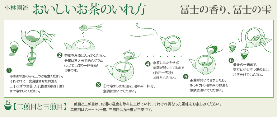 小林園流　おいしいお茶のいれ方